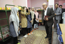 گزارش تصویری هیات رئیسه دانشگاه از خوابگاه خواهران به مناسبت هفته خوابگاه